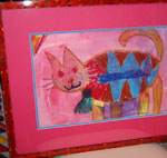 framed-red-cat